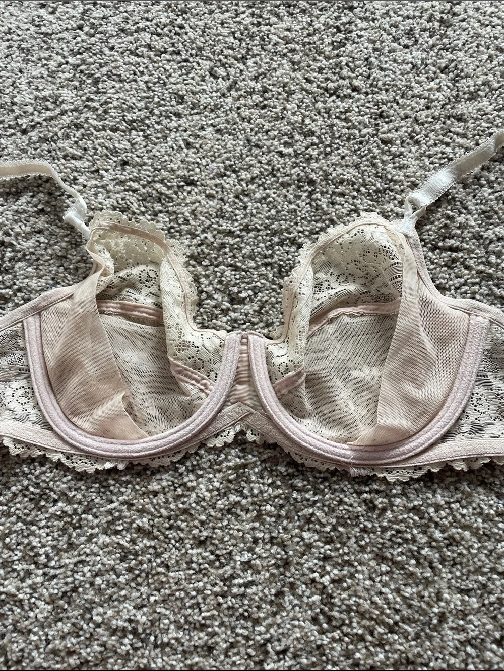 Wacoal Beige Lace Underwire unlined Bra